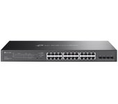 Switch TP-Link 24 Puertos Gigabit L2+ 4 SFP PoE+ 150W Gestionado Sin Ventilador