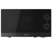 Microondas Teka MW FS20 G BK 20L 700W con Grill 1000W 5 Niveles Botones Negro