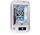 Caja PC Thermaltake Mini Tower SPCC Blanco Ventana LCD USB-C Soporte Mini-ITX