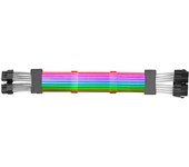 Mars Gaming MCA-16 Cable Extensor ARGB 8+8pin PCIe para Tarjeta Gráfica 310mm
