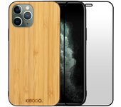 Funda iPhone 11 Pro Max y pantalla protectora - Madera - Marrón