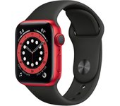 Apple Watch Series 6 (2020) GPS 40 mm - Aluminio Rojo - Correa deportiva Negro