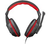 Cascos gaming micrófono Trust Gaming Ziva - Negro/Rojo