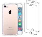 Funda iPhone SE (2022/2020)/8/7 y 2 protectores de pantalla - Plástico reciclado - Transparente