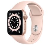Apple Watch Series 6 (2020) GPS + Cellular 40 mm - Acero inoxidable Oro - Correa deportiva Rosa