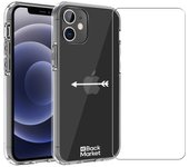 Back Market Funda iPhone 12 / iPhone 12 Pro y pantalla protectora - Plástico reciclado - Transparente