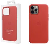 Funda de piel Apple iPhone 12 Pro Max - Magsafe - Piel Rojo