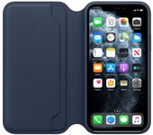 Leather Folio Apple iPhone 11 Pro - Piel Azul