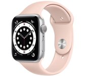 Apple Watch Series 6 (2020) GPS 44 mm - Aluminio Plata - Correa deportiva Rosa
