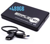 Simpletek Caddy Unidad de disco duro externa - SSD 480 GB USB-A
