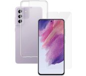 Funda 360 Galaxy S21 FE 5G y pantalla protectora - TPU - Transparente