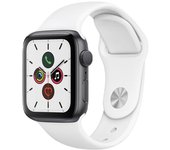 Apple Watch Series 5 (2019) GPS 44 mm - Aluminio Gris espacial - Correa deportiva Blanco