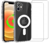 Funda iPhone 12/ iPhone 12 Pro y 2 protectores de pantalla - TPU - Transparente