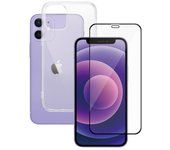 Funda 360 iPhone 12 mini y pantalla protectora - TPU - Transparente