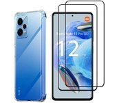 Funda Xiaomi Redmi Note 12 Pro 5G y 2 protectores de pantalla - TPU - Transparente
