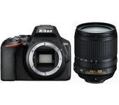 Réflex D3500 - Negro + Nikon AF-S DX Nikkor 18-105mm F/3.5-5.6G ED VR f/3.5-5.6