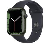 Apple Watch Series 7 (2021) GPS 45 mm - Aluminio Verde - Correa deportiva Negro