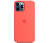 Funda de silicona Apple iPhone 12 Pro Max - Magsafe - Silicona Rosa