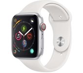 Apple Watch Series 4 (2018) GPS + Cellular 44 mm - Acero inoxidable Plata - Correa deportiva Blanco