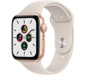 Apple Watch Series 6 (2020) GPS 44 mm - Aluminio Oro - Correa deportiva Blanco estrella