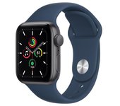 Apple Watch Series 5 (2019) GPS 44 mm - Aluminio Gris espacial - Correa deportiva Azul