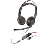 Cascos gaming con cable micrófono Plantronics Blackwire C5220 - Negro