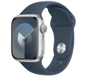 Apple Watch Series 9 (2023) GPS 41 mm - Aluminio Plata - Correa deportiva Azul