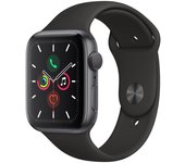 Apple Watch Series 5 (2019) GPS 44 mm - Aluminio Gris espacial - Correa deportiva Negro