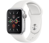 Apple Watch Series 5 (2019) GPS 40 mm - Aluminio Plata - Correa deportiva Blanco