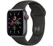 Apple Watch Series SE 1 (2020) GPS + Cellular 40 mm - Aluminio Gris espacial - Correa deportiva Negro