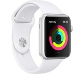 Apple Watch Series 3 (2017) GPS 42 mm - Aluminio Plata - Correa deportiva Blanco