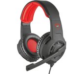 Cascos gaming con cable micrófono Trust GXT 310 - Negro/Rojo