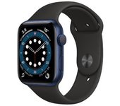 Apple Watch Series 6 (2020) GPS 44 mm - Aluminio Azul - Correa deportiva Negro