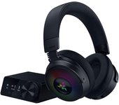 Cascos reducción de ruido gaming con cable + inalámbrico micrófono Razer Kraken V4 Pro - Negro