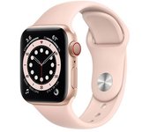 Apple Watch Series 6 (2020) GPS + Cellular 44 mm - Acero inoxidable Oro - Correa deportiva Rosa