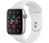 Apple Watch Series 5 (2019) GPS + Cellular 40 mm - Aluminio Plata - Correa deportiva Blanco