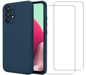 Funda Galaxy A32 5g y 2 protectores de pantalla - TPU - Azul