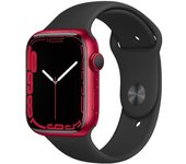 Apple Watch Series 7 (2021) GPS 45 mm - Aluminio Rojo - Correa deportiva Negro