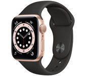 Apple Watch Series 6 (2020) GPS + Cellular 40 mm - Aluminio Oro - Correa deportiva Negro
