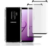 Funda Galaxy S9 Plus y 2 protectores de pantalla - Plástico reciclado - Transparente