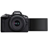 DSLR EOS R50 - Negro + Canon RF-S 18-45mm f/4.5-6.3 IS STM f/4.5-6.3