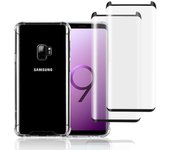 Funda Galaxy S9 y 2 protectores de pantalla - Plástico reciclado - Transparente