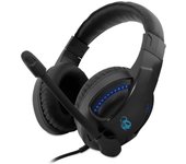 Cascos reducción de ruido gaming con cable micrófono Deepgaming Diadema - Negro