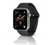 Apple Watch Series 4 (2018) GPS 40 mm - Aluminio Plata - Correa deportiva Negro