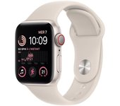 Apple Watch Series SE 2 (2022) GPS + Cellular 44 mm - Aluminio Blanco estrella - Correa deportiva Blanco estrella