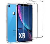 Funda iPhone XR y 2 protectores de pantalla - TPU - Transparente