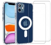 Funda iPhone 12 Mini y 2 protectores de pantalla - TPU - Transparente