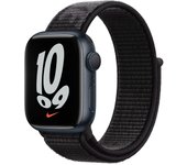 Apple Watch Series 7 (2021) GPS 41 mm - Aluminio Medianoche - Correa loop deportiva Negro
