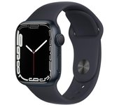 Apple Watch Series 7 (2021) GPS 41 mm - Aluminio Medianoche - Correa deportiva Negro