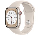 Apple Watch Series 8 (2022) GPS + Cellular 41 mm - Aluminio Blanco estrella - Correa deportiva Blanco estrella